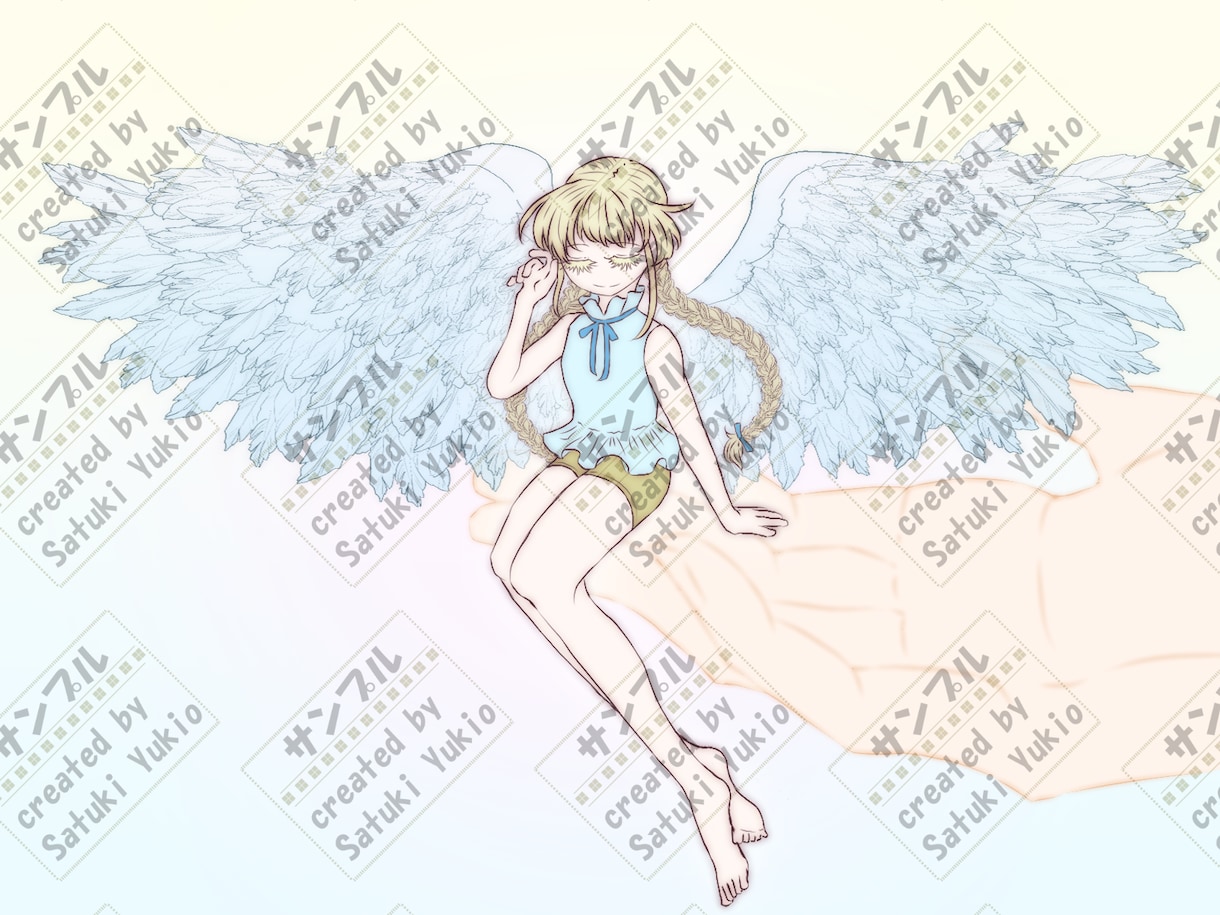 天使のイラスト販売します あなたを癒すきれいな天使のイラストです イメージ1