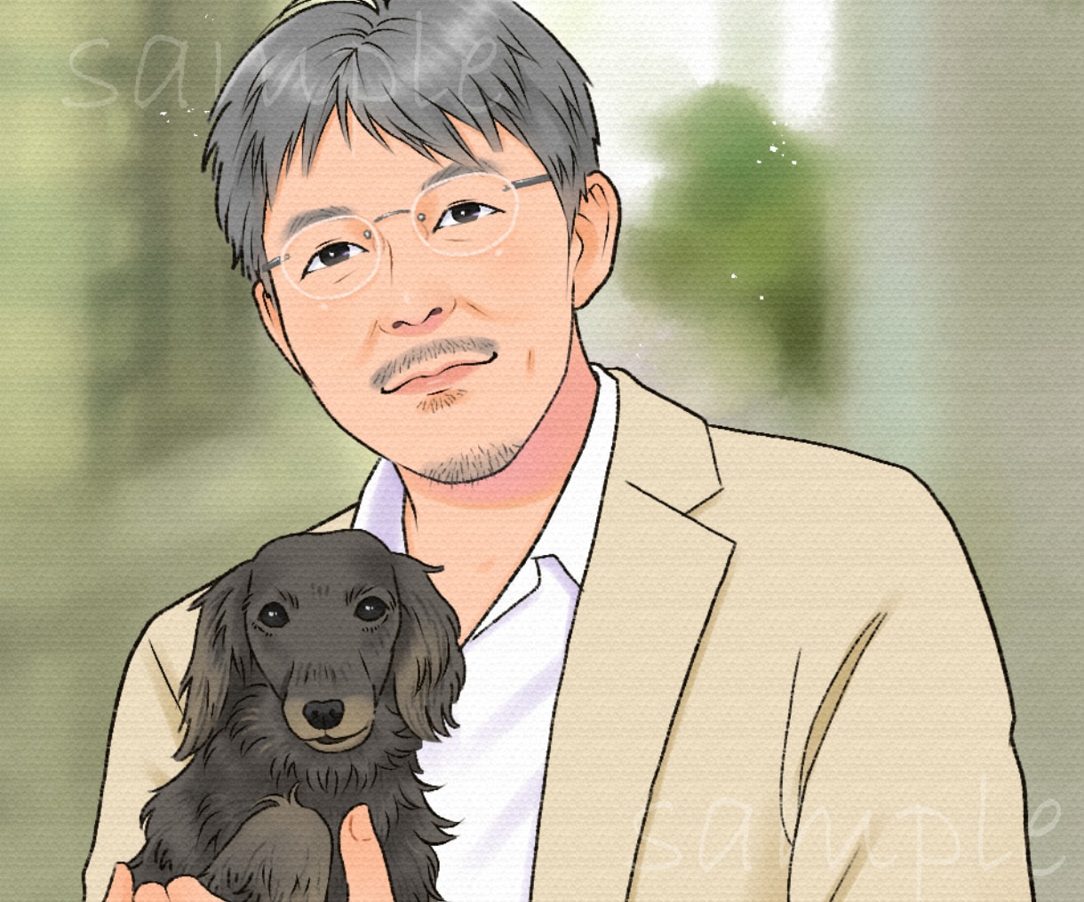 やさしく綺麗な似顔絵を描きます 老若男女OK！丁寧なヒアリングで特別な１枚を作りませんか？ イメージ5
