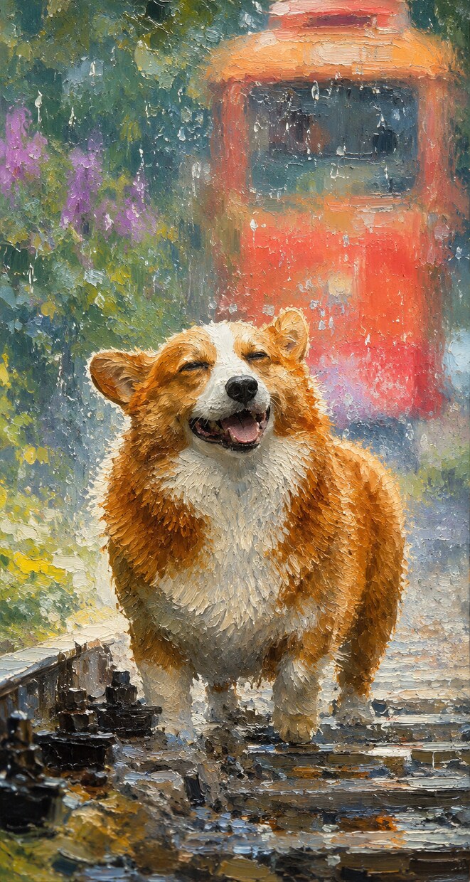 あなたの大切な家族であるペットを飾れる絵にします 大切なペットの世界に一つのキャンバスアート イメージ1