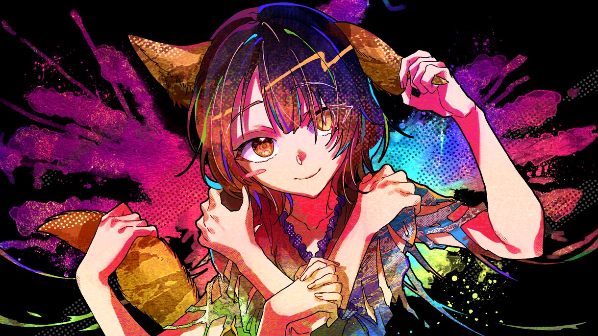 動画用イラスト制作します ボカロUTAUや歌ってみたのサムネイルを個性的に演出！ イメージ6