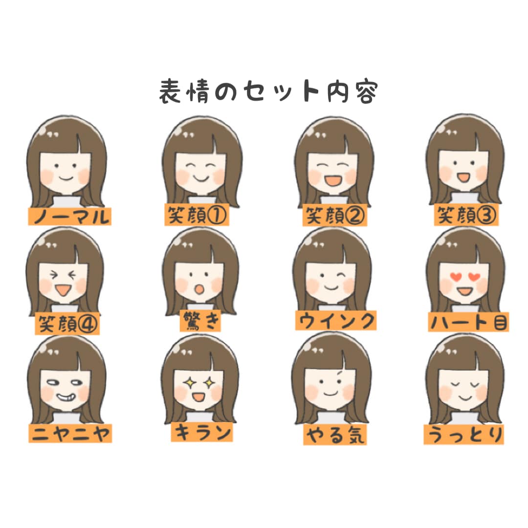 お特な24点セット！表情イラストお描きします 【使いやすい表情がぎゅっと詰まったセット！各種SNSに♪】 イメージ2
