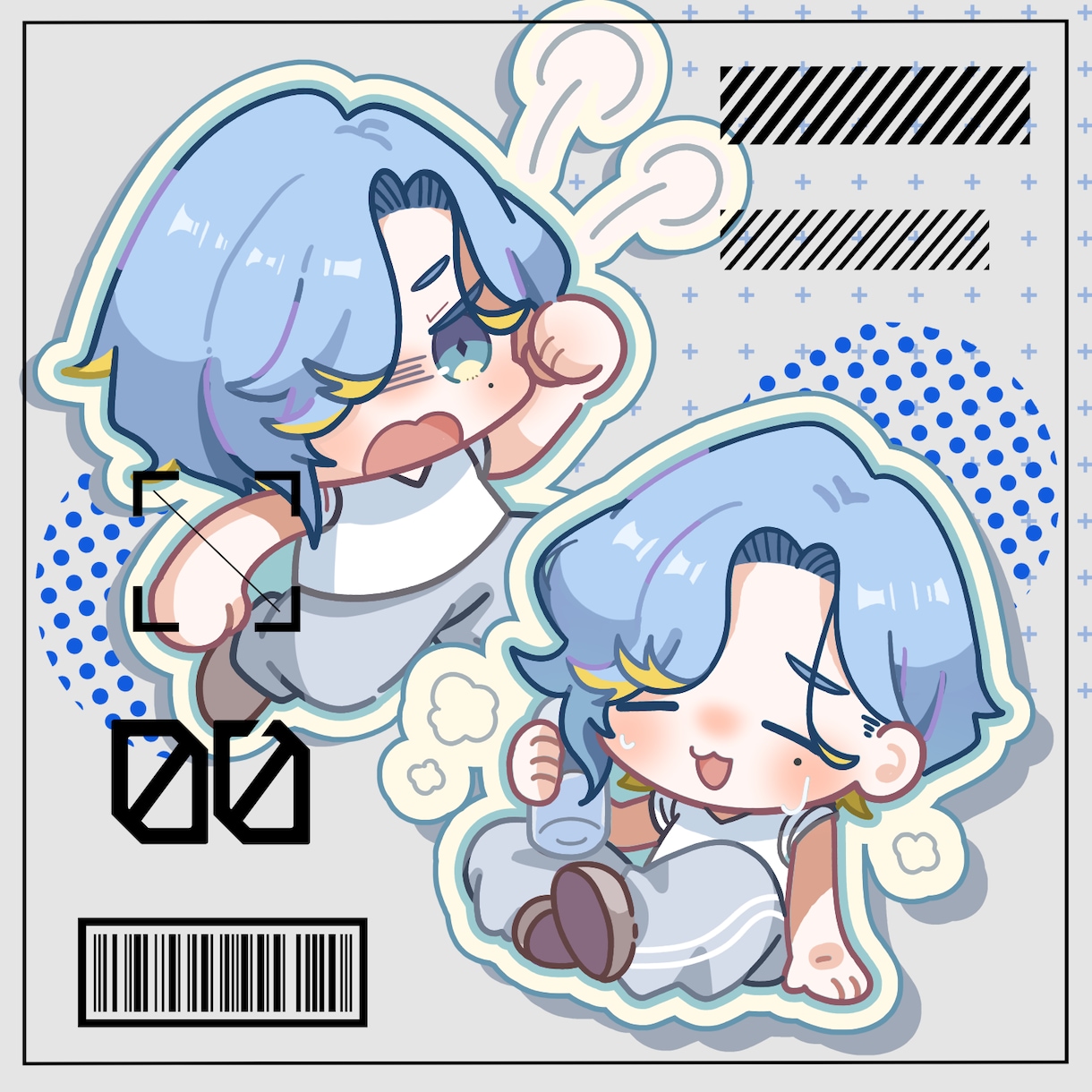 SDキャラ・デフォルメイラスト制作いたします かわいいキャラからゆるい表情差分まで対応可能です！ イメージ8