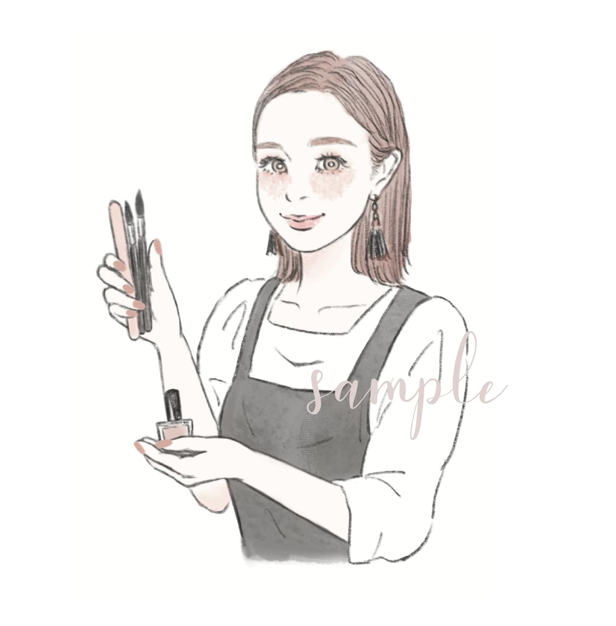 ふんわり可愛いアイコン・似顔絵をお描きします 商用利用OK。お写真がなくてもイメージから制作できます イメージ9