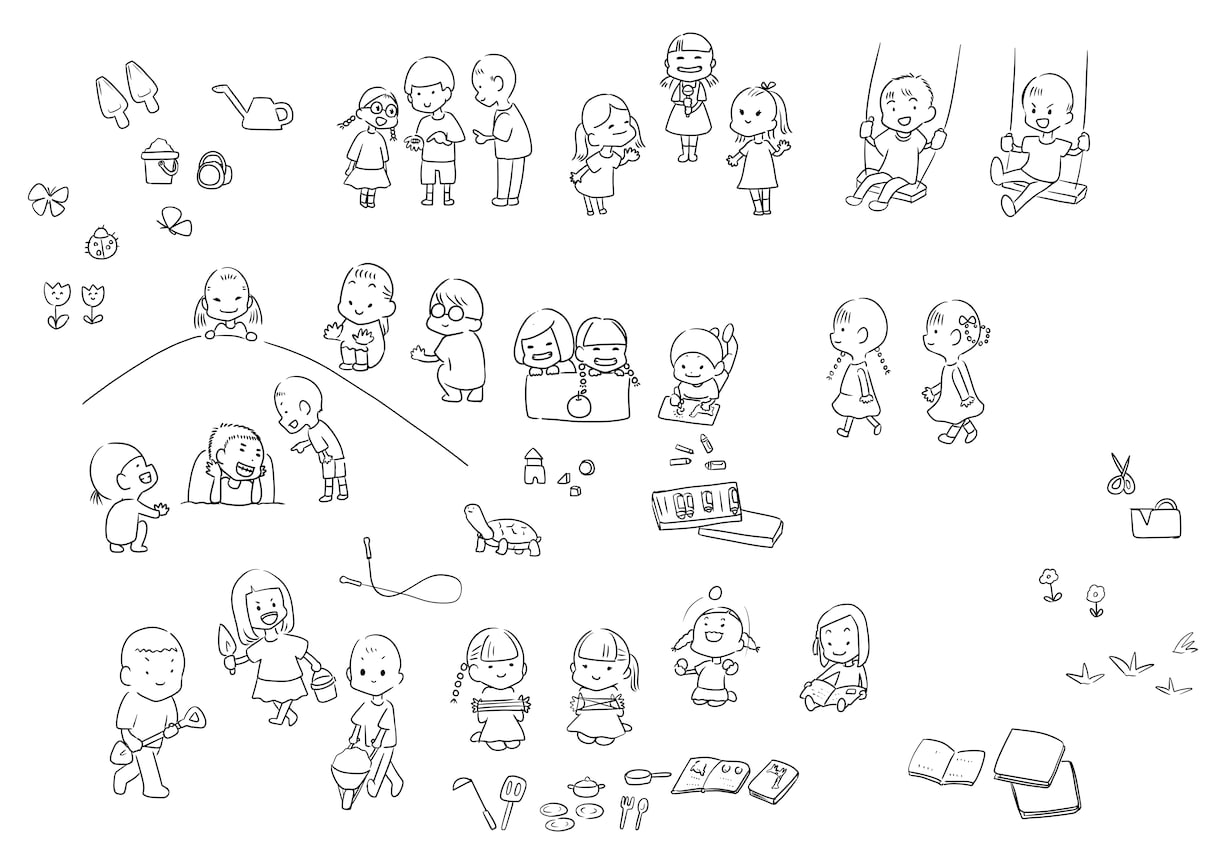 さりげなくて可愛いプチイラスト描きます お子様の持ち物、記念品、グッズ等ちょっとしたワンポイントに！ イメージ2