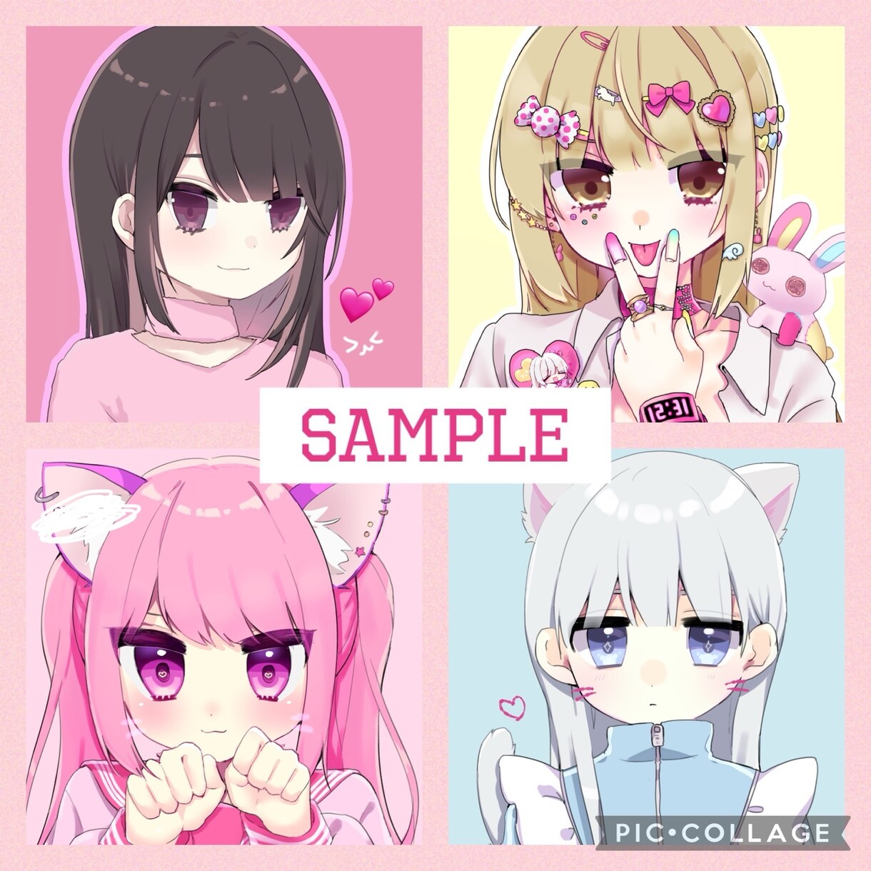 可愛いアニメ風イラスト作成します 病みかわいい、萌えかわいいイラストが得意です！ イメージ3