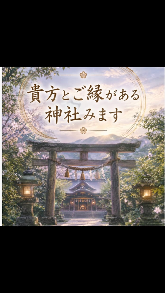 貴方とご縁がある神社みます 24時間以内納品　チャネリングでみさせていただきます。 イメージ1