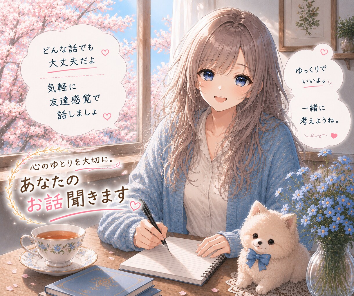 小さなストレス放置しないで!お話聞きます 私と友達感覚で会話してスッキリしよ? イメージ1