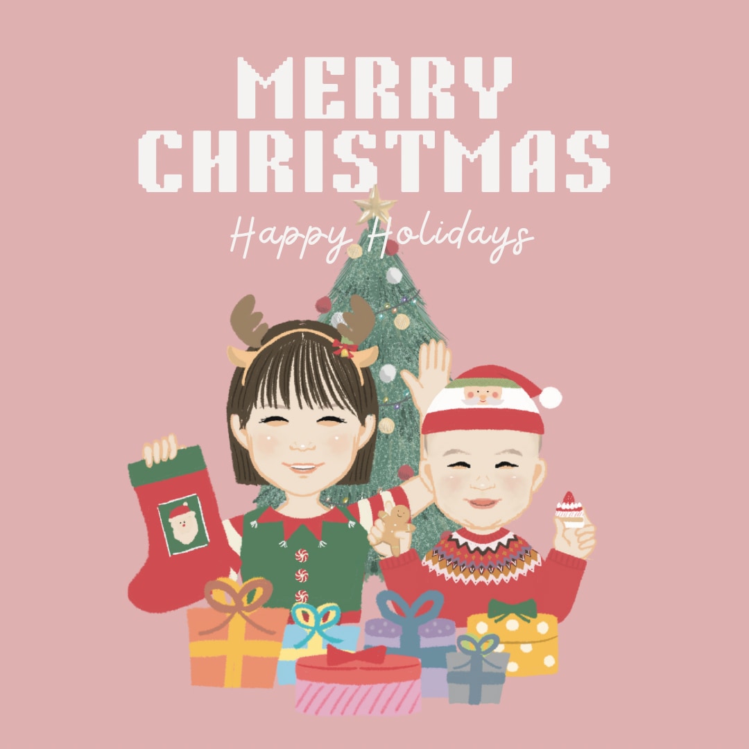 ほんわか笑顔の似顔絵を作成します ミニキャラみたいで可愛い♩似顔絵ギフトにも イメージ7