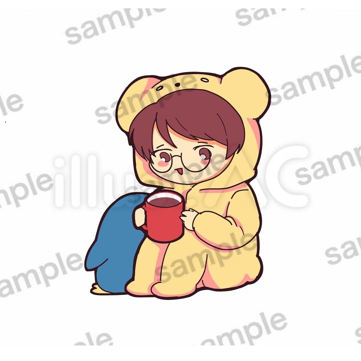 最短2日！ミニキャライラスト描きます 癒され系アイコン、商用利用も可 イメージ3
