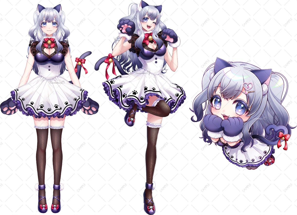 立ち絵イラスト制作します IRIAM/Vtuber/TRPG等で使えるキャラクター制作 イメージ4