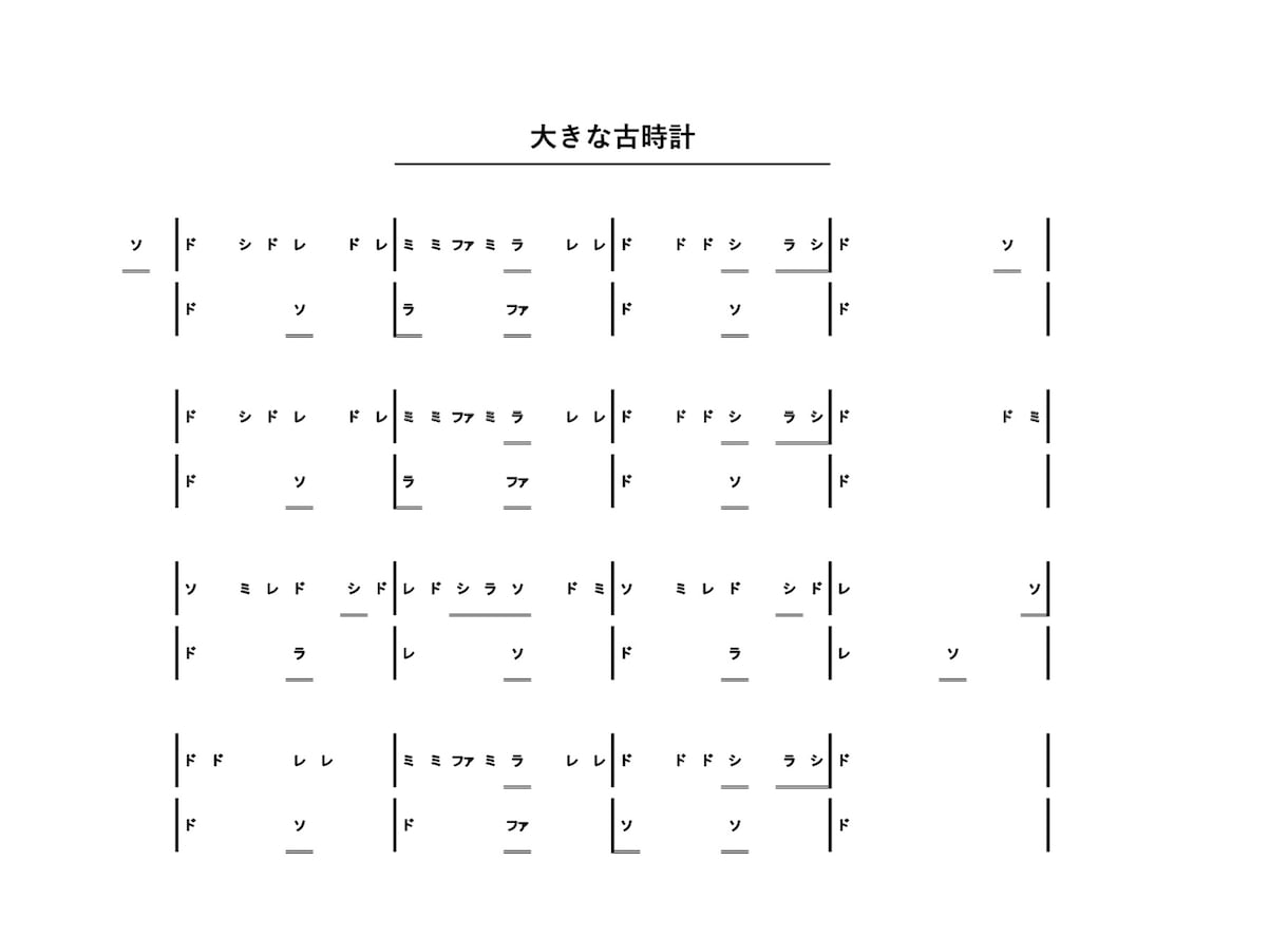 ドレミファソラシドの文字楽譜を作成します 音符の楽譜(五線譜)が読めなくてもピアノが弾けます！ イメージ2