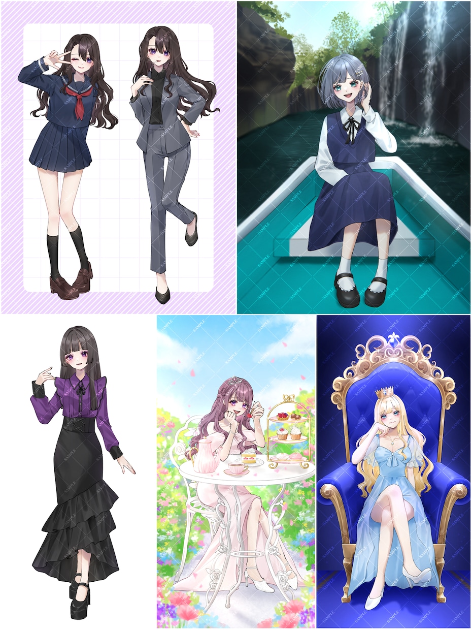 夢絵、アイコン、立ち絵、イラスト描きます 商用利用OK、簡易依頼・デフォ依頼も受付てます◎ イメージ5