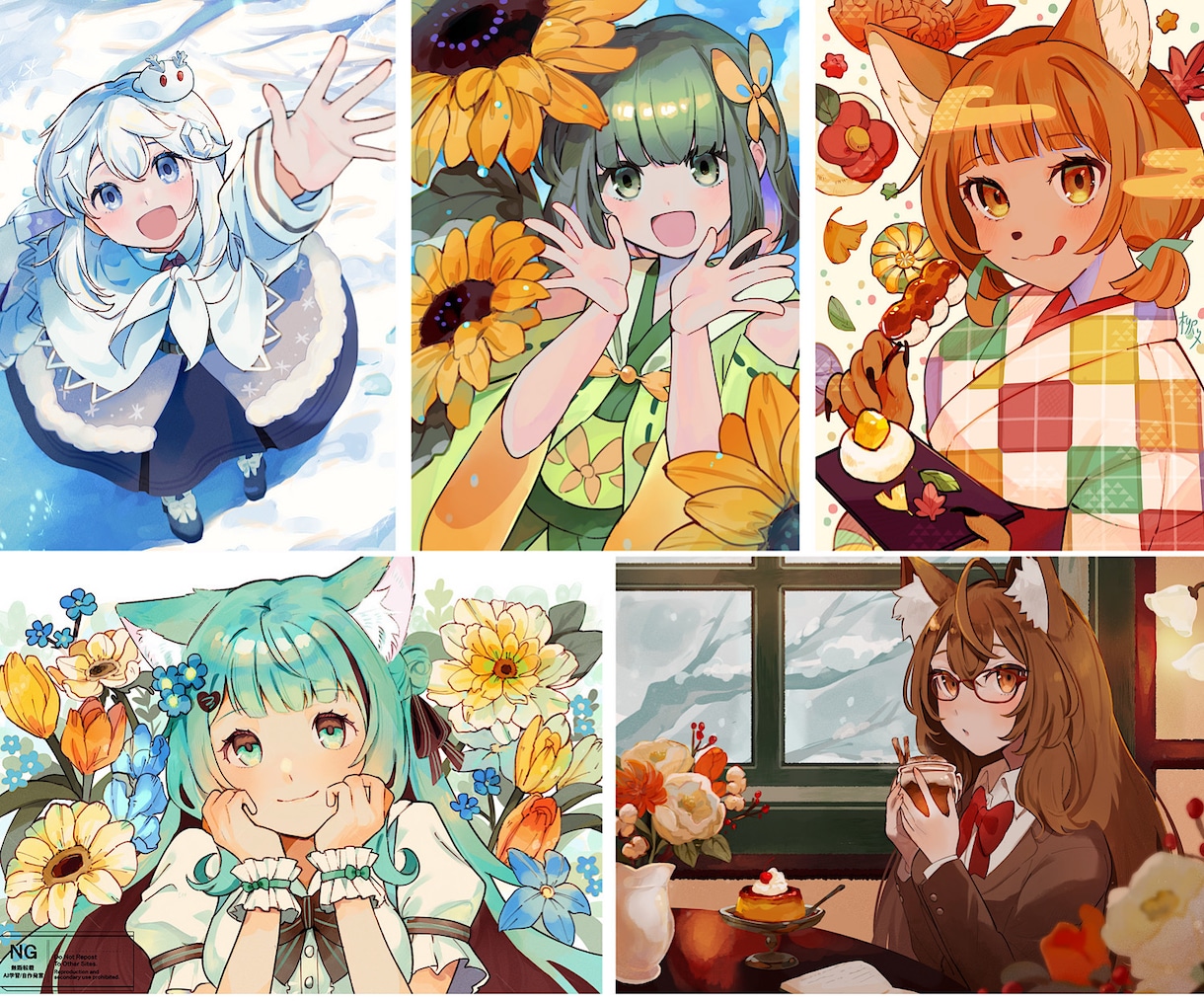 商用◎優しく温かな世界観が好きな貴方へお描きします 配信/Vtuber/MV/歌ってみた/立ち絵/アイコンなど イメージ3