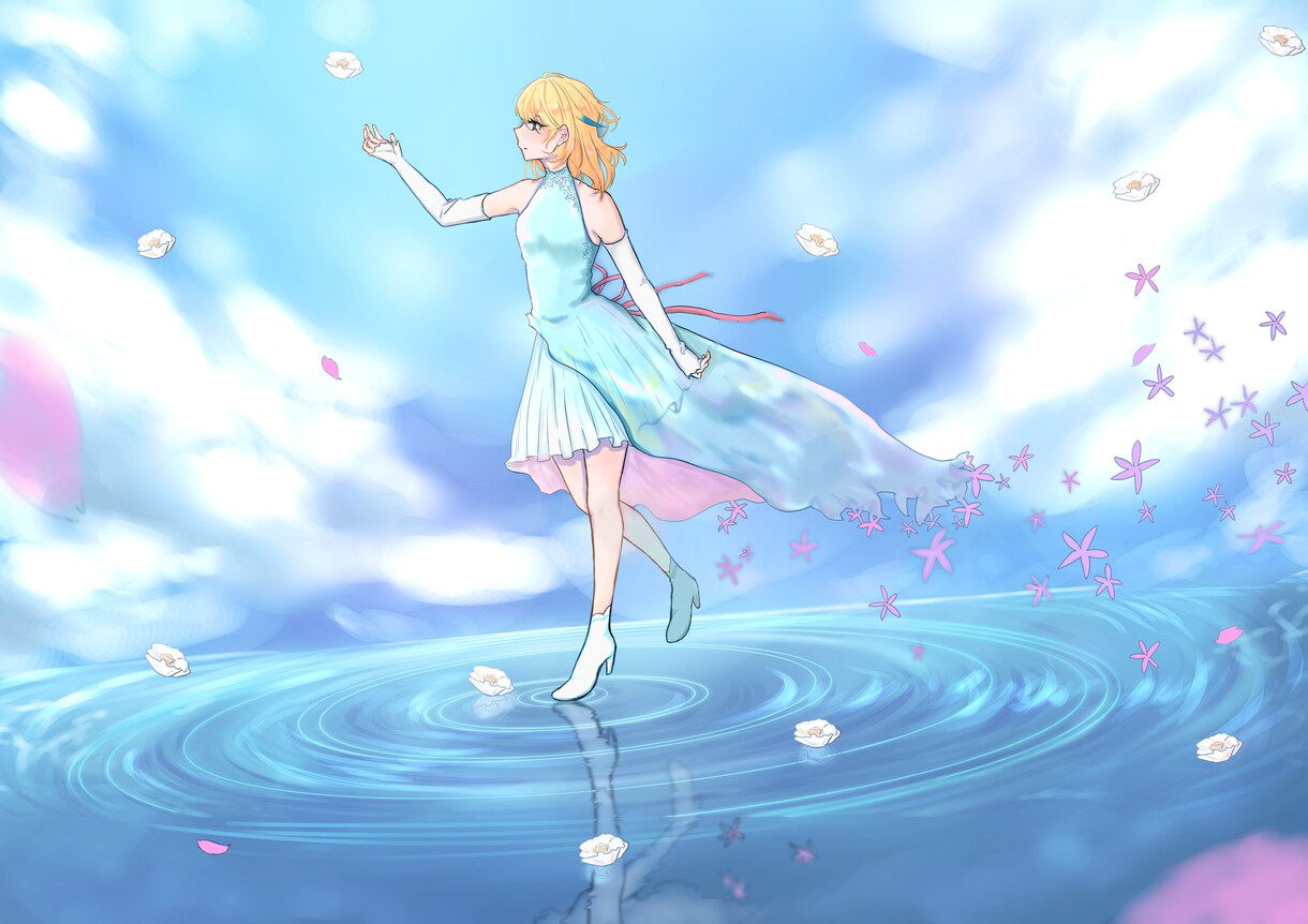 歌ってみた配信用イラスト・ロゴ描きます 歌ってみたイラスト経験あり、差分対応可能です！ イメージ3