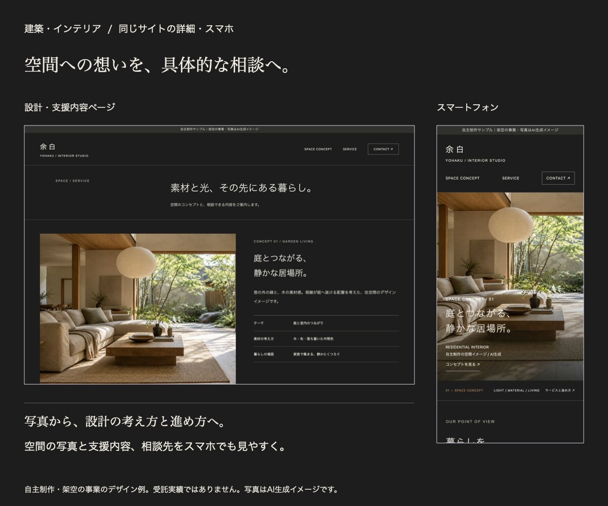 文章作成込みでホームページを制作します 原稿がなくても相談OK｜スマホ対応・主要3ページ イメージ9