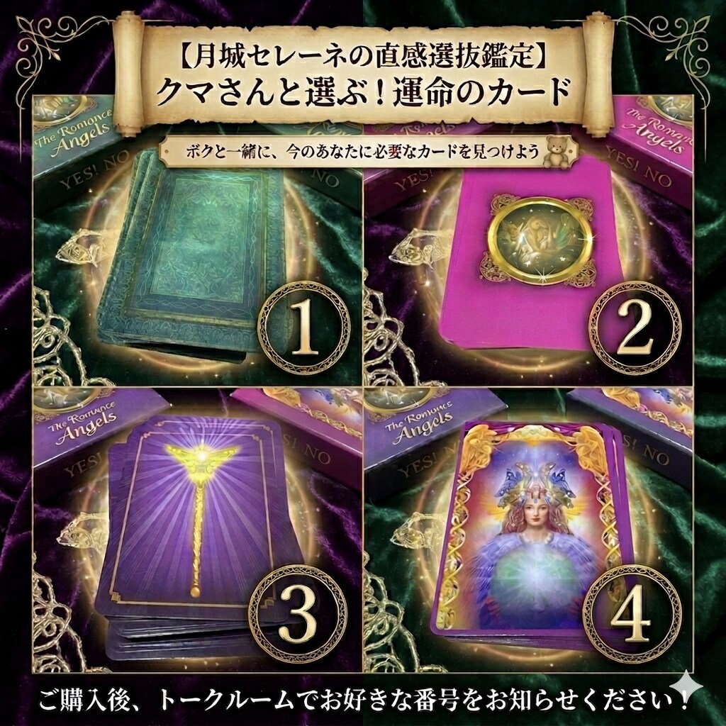 あなたが選ぶカードに宿る、癒やしをお届けします クマさんと共に、心のいろを読み解く特別な1枚を贈ります イメージ2