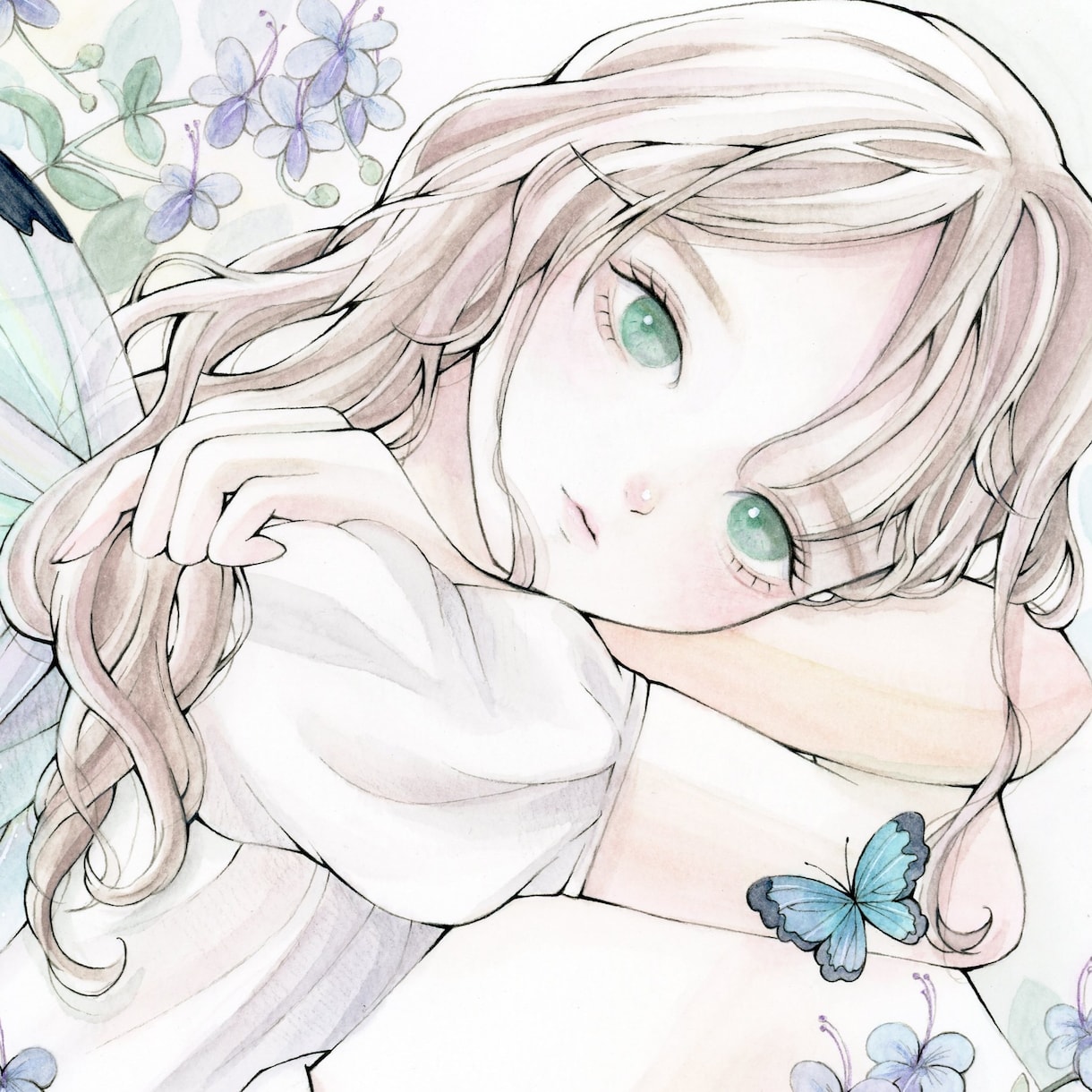 もっちりとしたかわいい女の子のアイコンを描きます 繊細で柔らかいアナログイラストの雰囲気がお好みの方へ イメージ1