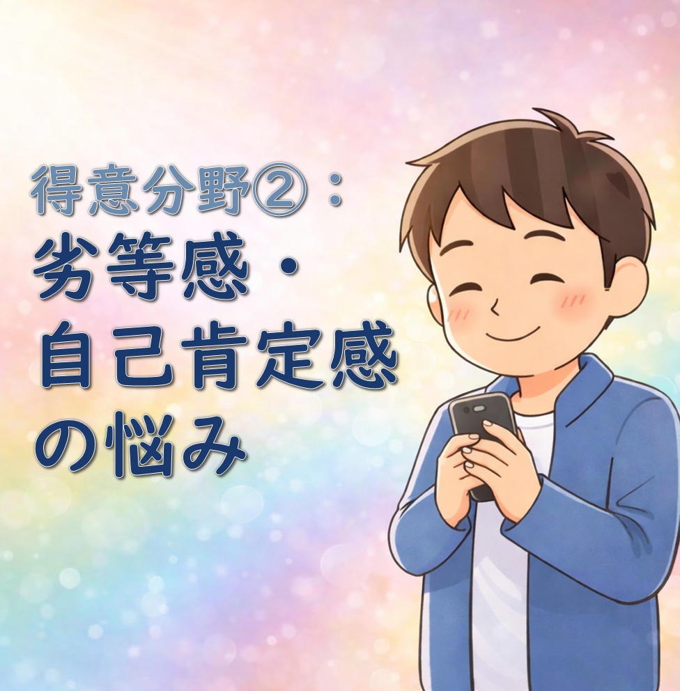 つらい気持ち全部話して(^^) 心が軽くなります どんな愚痴もOK！特に人間関係・劣等感の悩みに寄り添います☆ イメージ4
