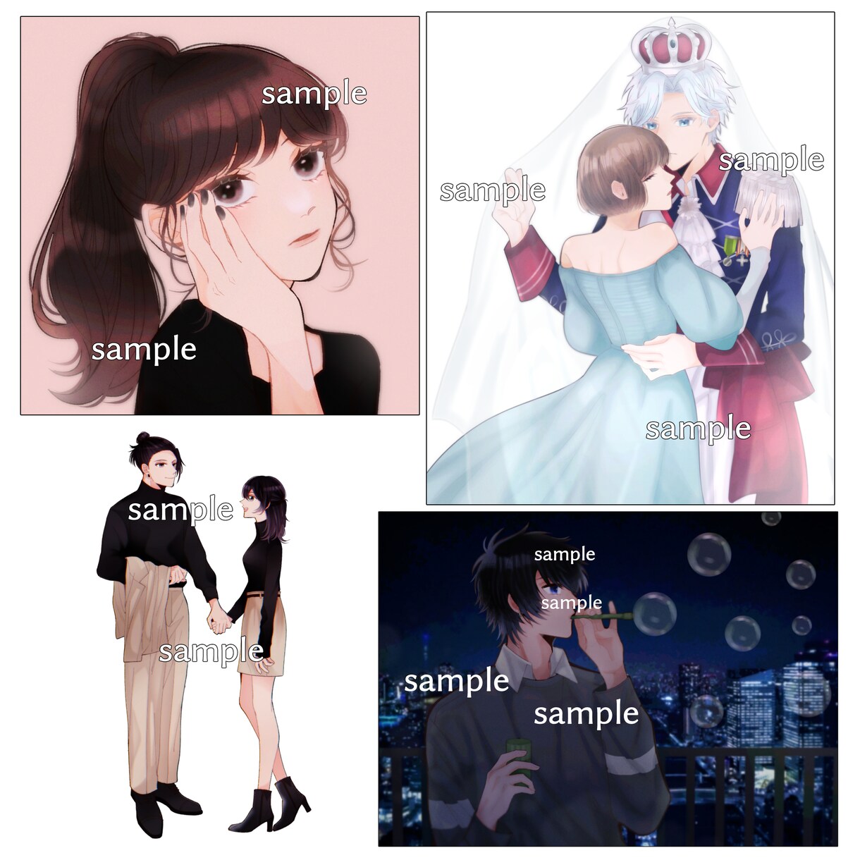 夢絵やアイコン、その他イラスト作成致します あなたの理想に沿ったイラストを制作します！ イメージ4