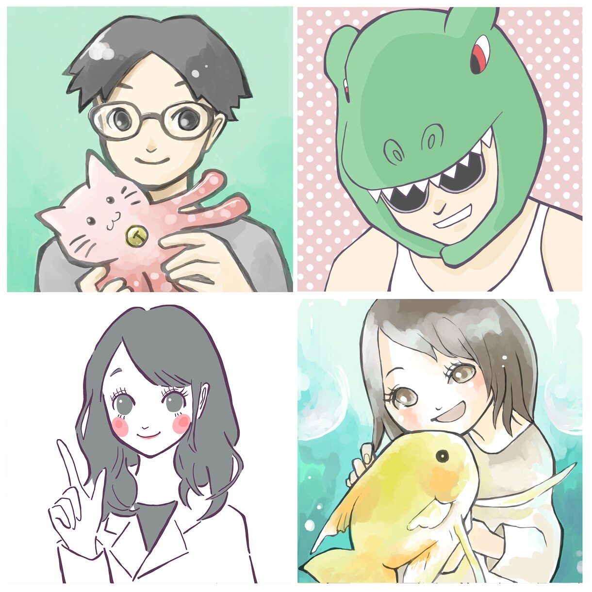可愛いtwitterアイコンイラスト描きます 自分らしさを出したいけれど、顔写真は載せられないあなたにも◎ イメージ8