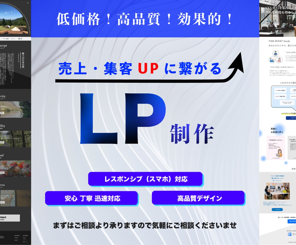 即対応！格安で高品質のLPを制作いたします 迅速対応！格安で高品質なLPを作成いたします！ イメージ1