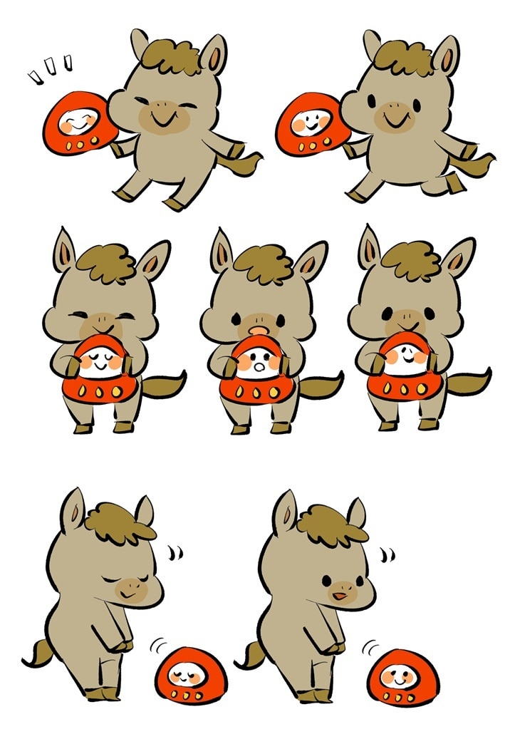 可愛くて個性的な動物キャラクターを作成します ゆるかわいい動物マスコットキャラクター4点お作りいたします イメージ1