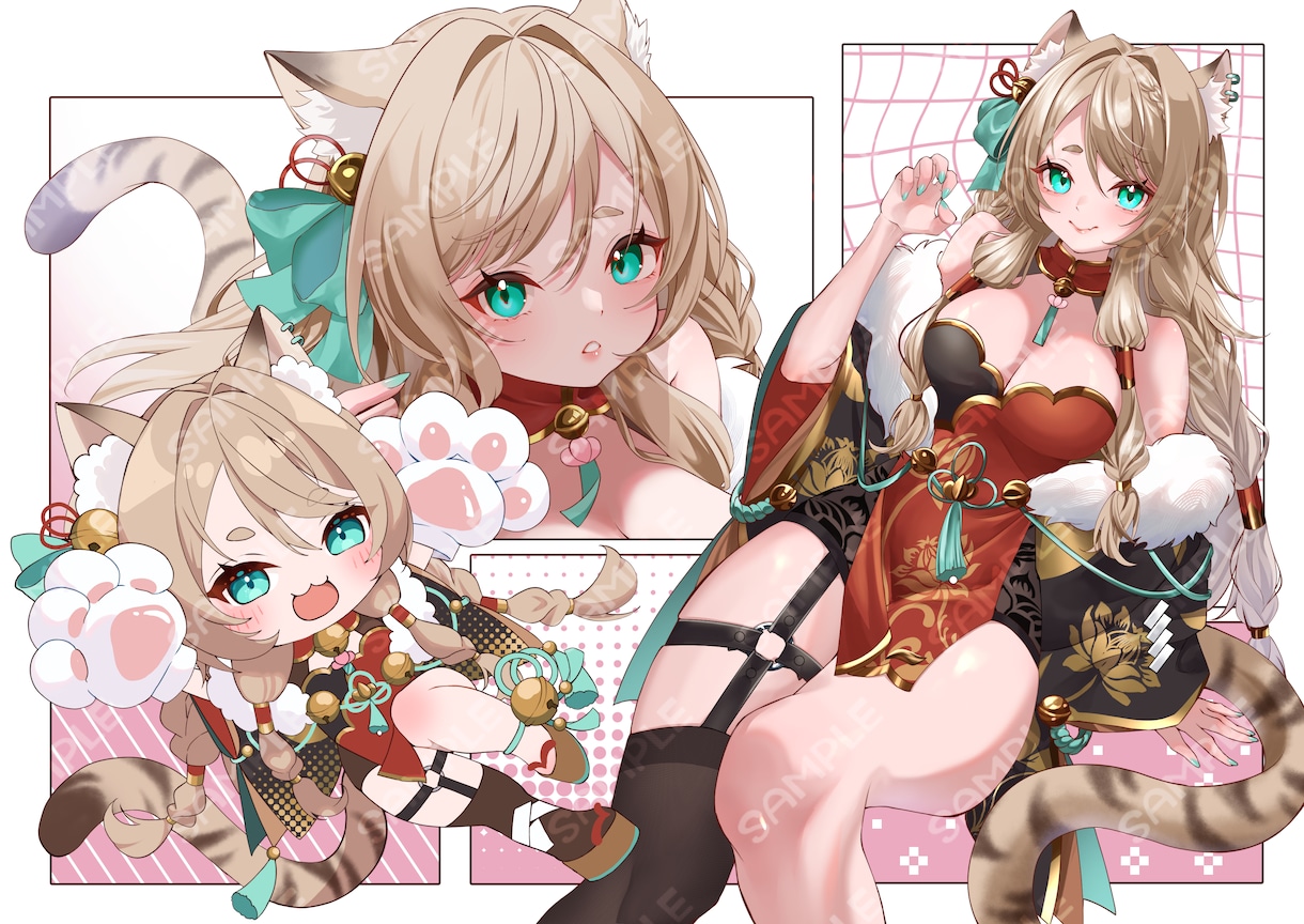 VTuber・配信活動向けイラスト描きます アイコン、記念絵、立ち絵、live２Dパーツ分け対応◎ イメージ2