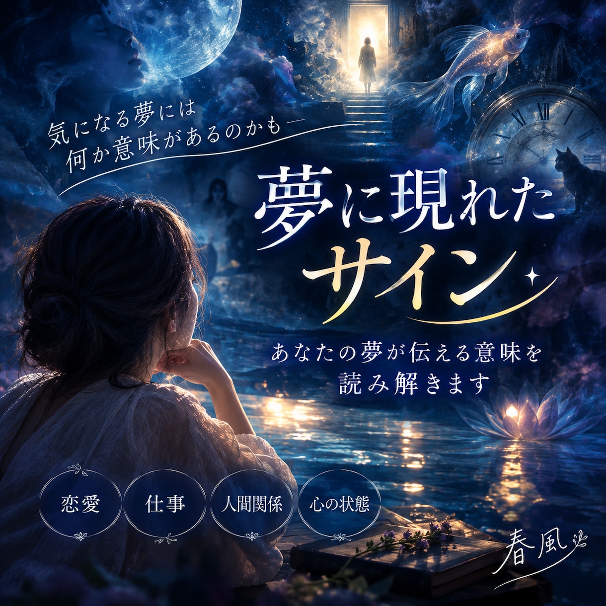 気になるあの夢。夢が示すあなたへの想いを探ります 目覚めたあとも気になる夢、その意味を知ってみませんか？ イメージ1