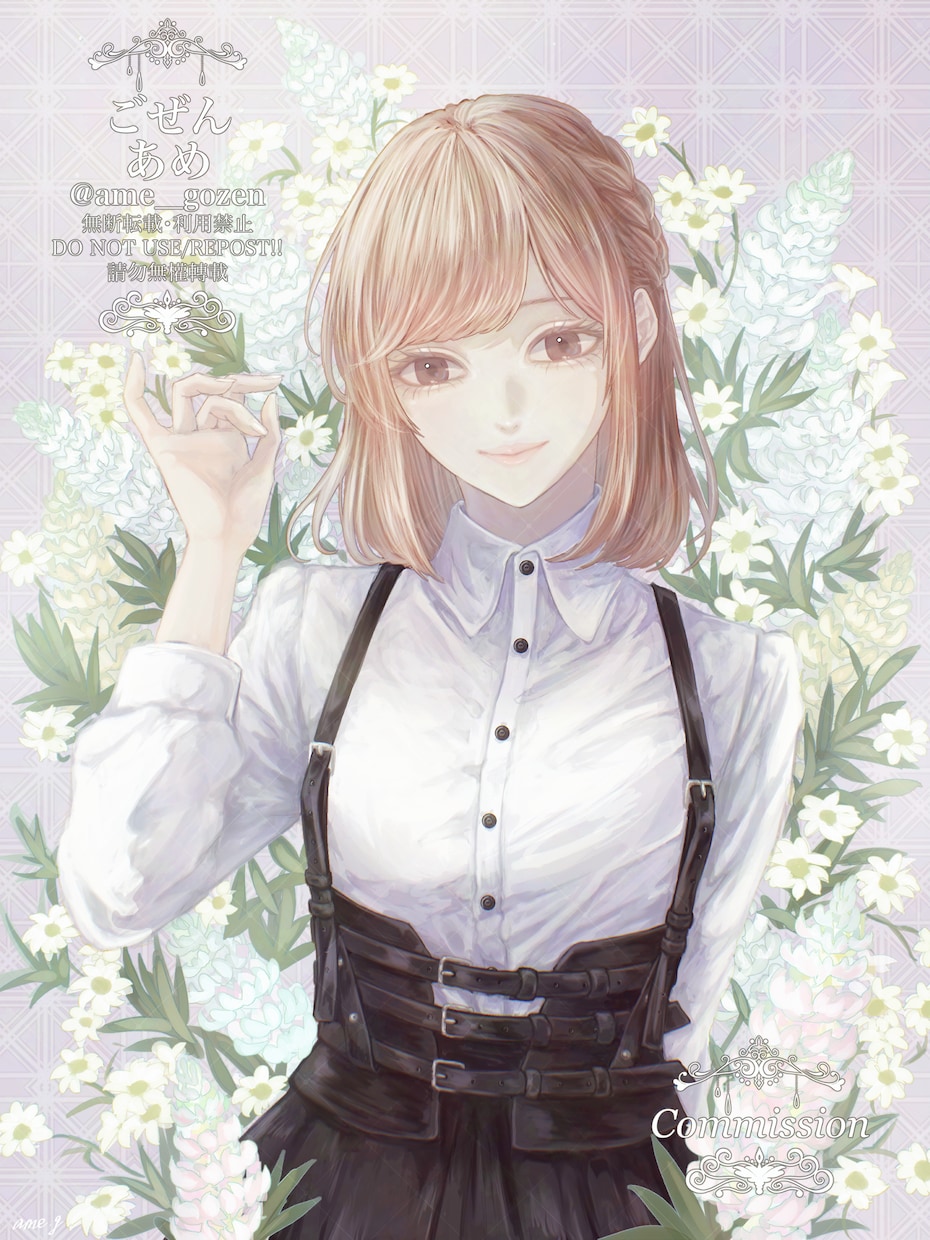 厚塗りで耽美なイラストを制作いたします アイコン、ヘッダー、MV用、鑑賞用等、華やかさを提供します イメージ1