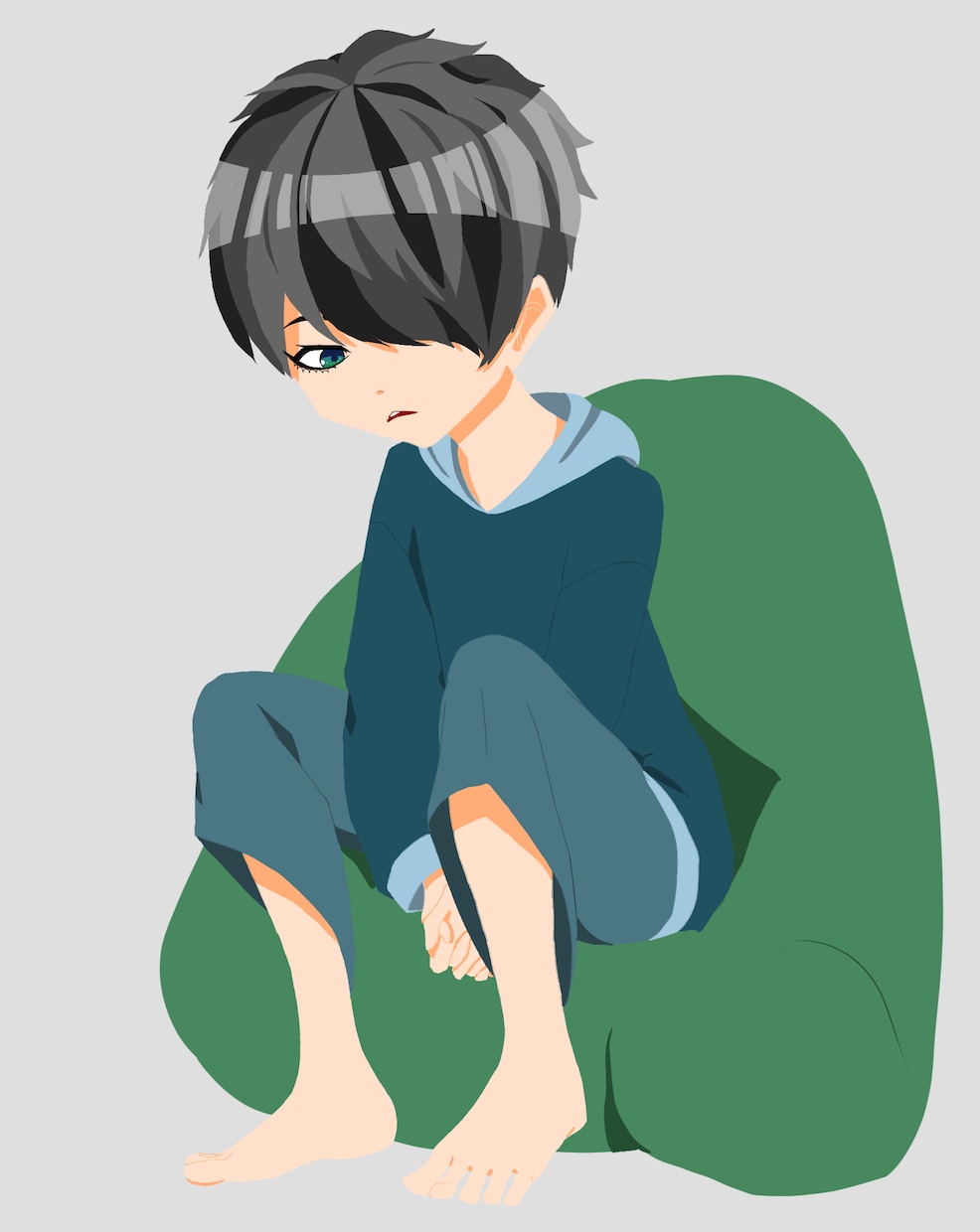 立ち絵・全身絵・デフォを描きます 中性的な人物が得意です。性別は自由に決めてください。 イメージ1