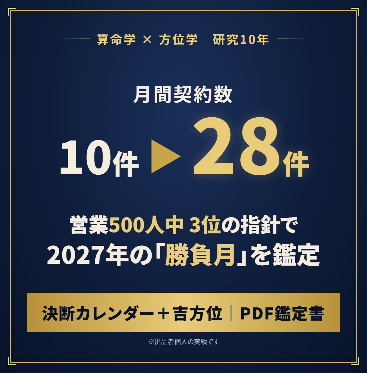 算命学と方位学で勝負月と吉方位を出します 研究10年｜決断カレンダーと吉方位をPDFでお渡しします。 イメージ1