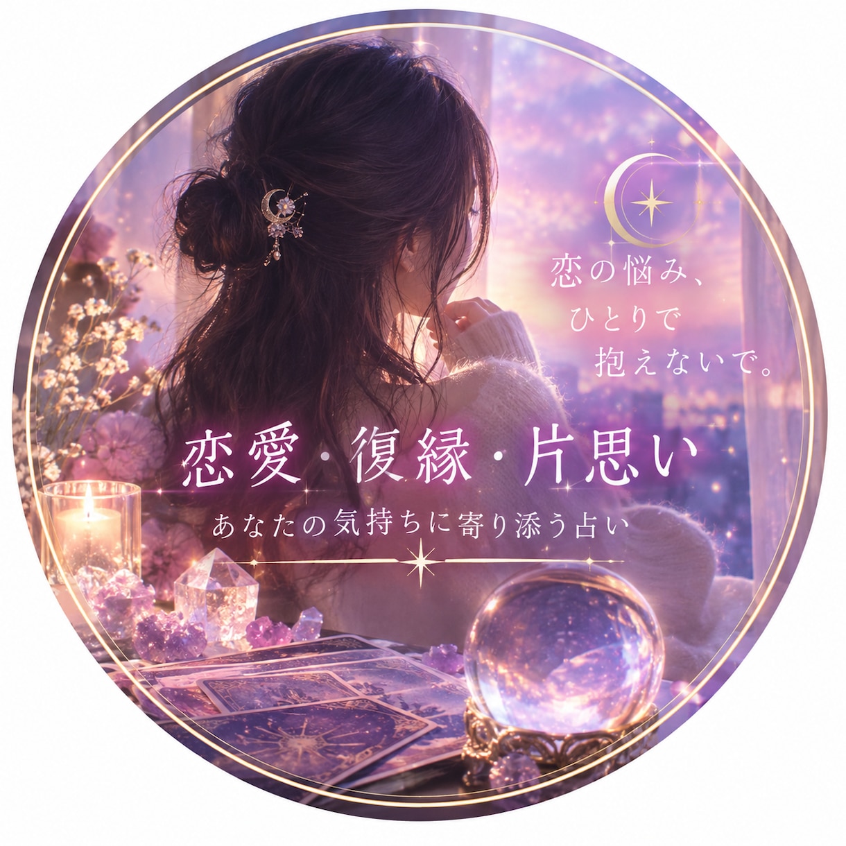 恋愛・復縁タロット鑑定を行います 恋愛のお悩みに、タロットを使って丁寧に向き合います イメージ1