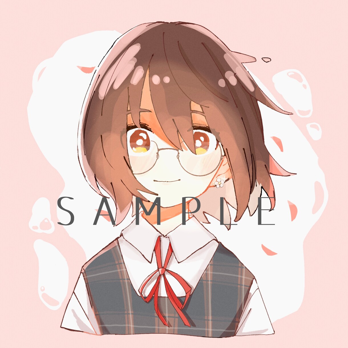 SNSアイコンイラスト作成致します あなただけの柔らかい雰囲気のイラスト作成致します！ イメージ1