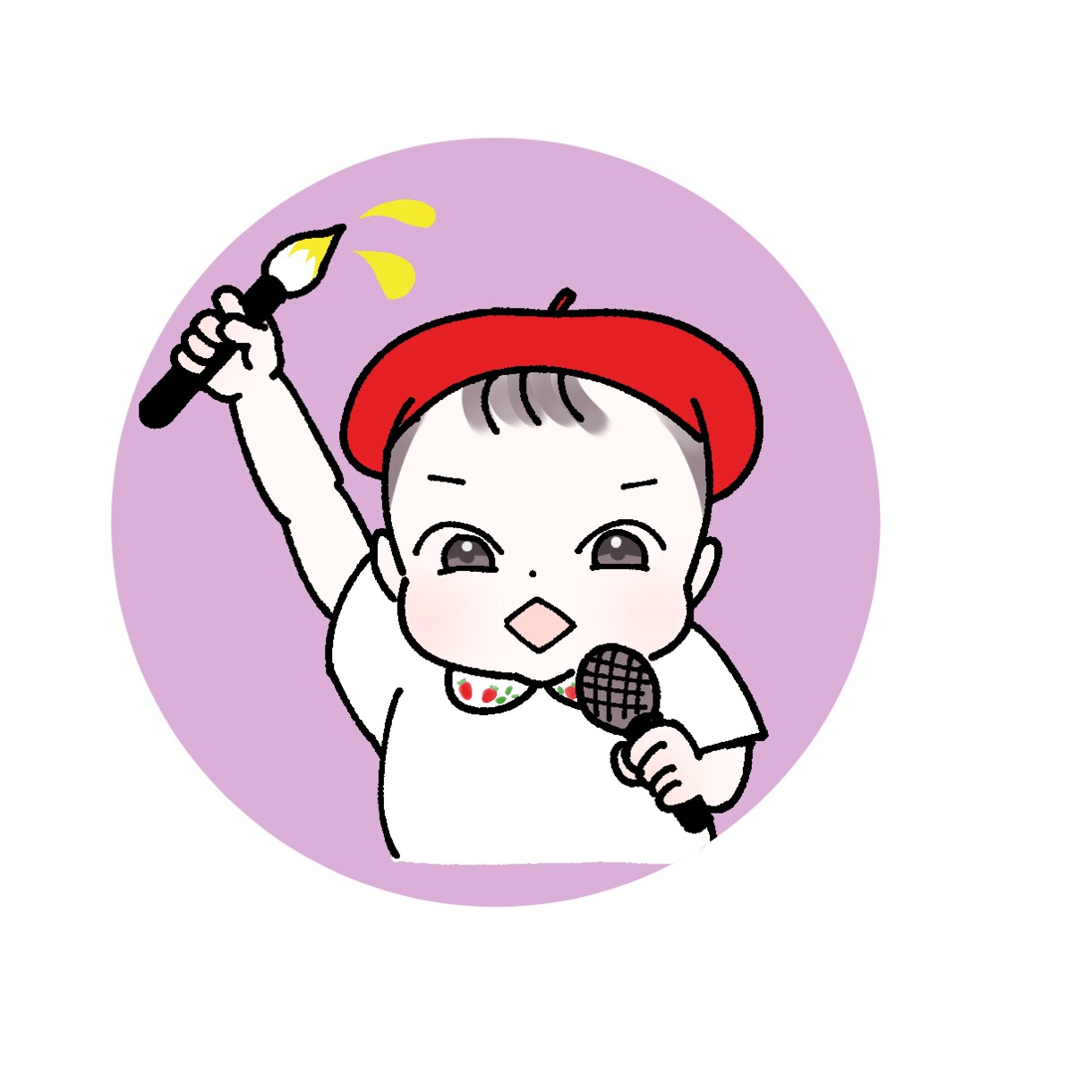 最安！赤ちゃんアイコン描きます ゆるくポップに！お子さんの可愛い姿絵にします♪ イメージ6