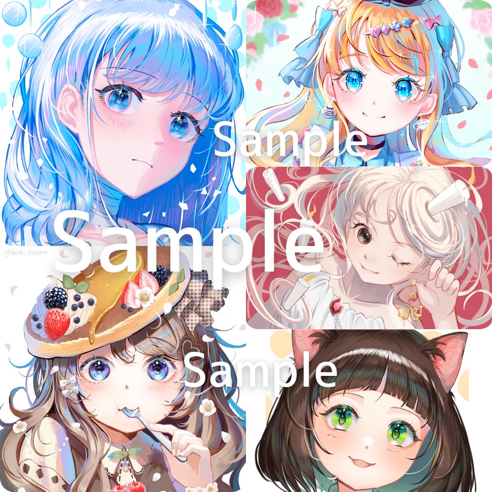 表情差分２つまで無料！1枚絵、立ち絵などを描きます アイコン、Vtuver用のイラストなどお任せください！ イメージ2