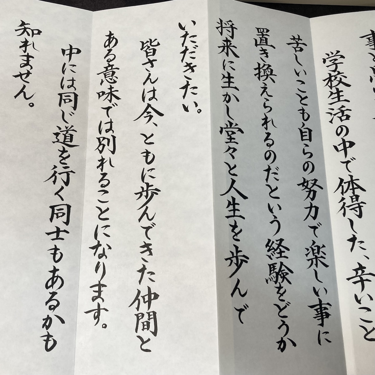 式辞各種を1級賞状技法士が毛筆で代筆します 謝辞・祝辞など、丁寧に筆耕致します。 イメージ6