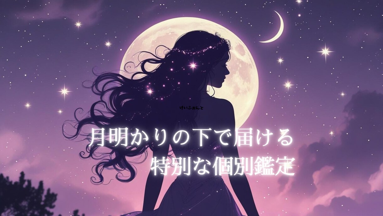 月明かりの下で、あなただけの恋を丁寧に占います あなた専用のオーダー鑑定。自由に話せます イメージ1
