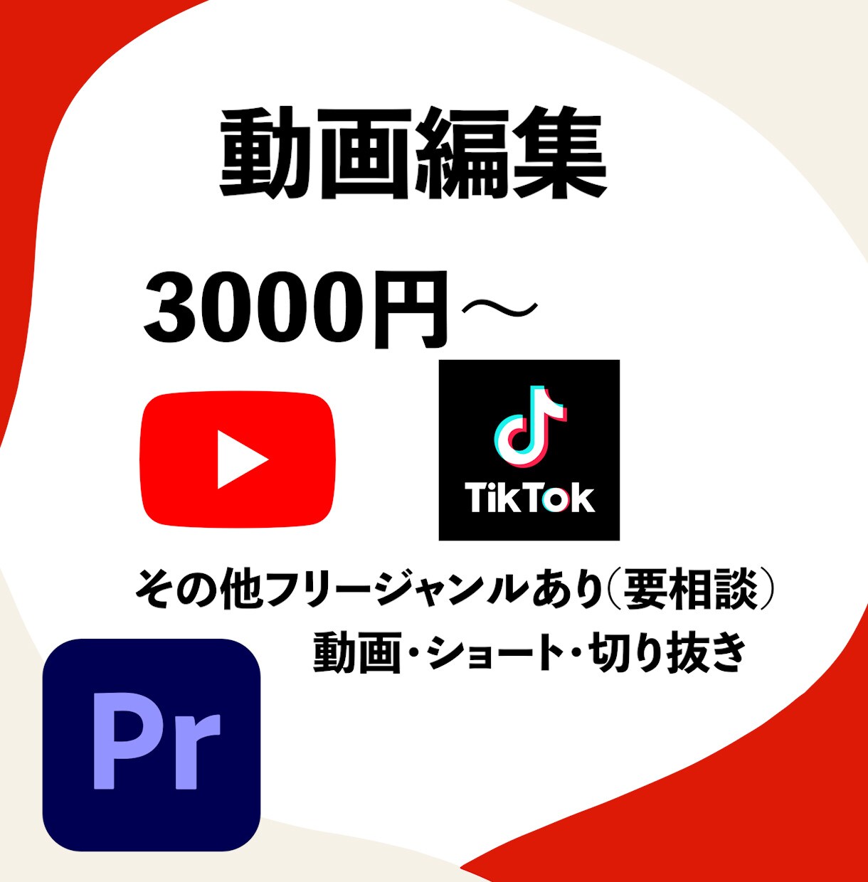 初回サービス有　動画編集うけたまわります 動画投稿したい！でも暇がないしわからない！そんなあなたに！ イメージ1