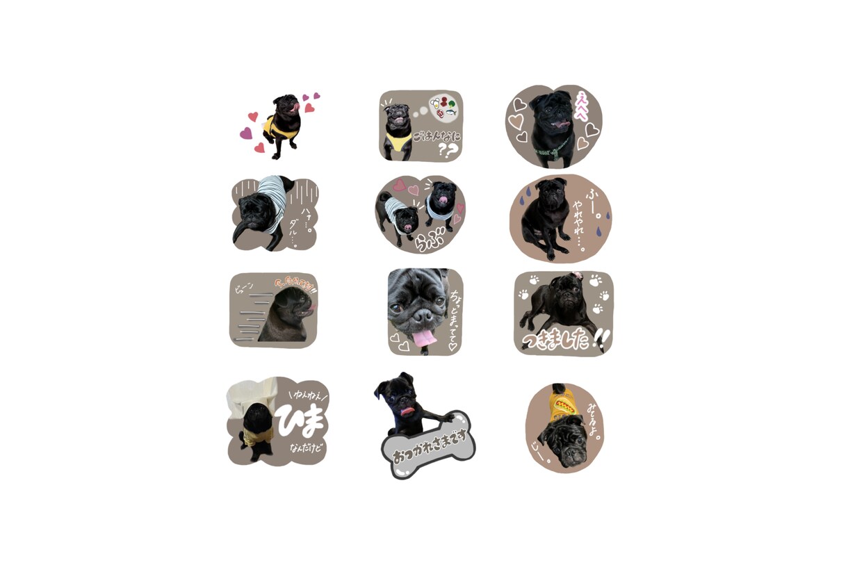お子様、ペットの写真でLINEスタンプ作ります たった一つのゆるかわ手書きLINEスタンプ作りませんか？ イメージ2