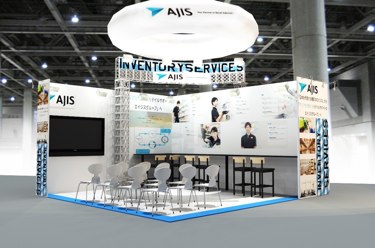 空間デザイン！展示会ブース３Ｄパース作成します 企業出展の展示会ブースを３Ｄパース・図面作成でデザインします イメージ9