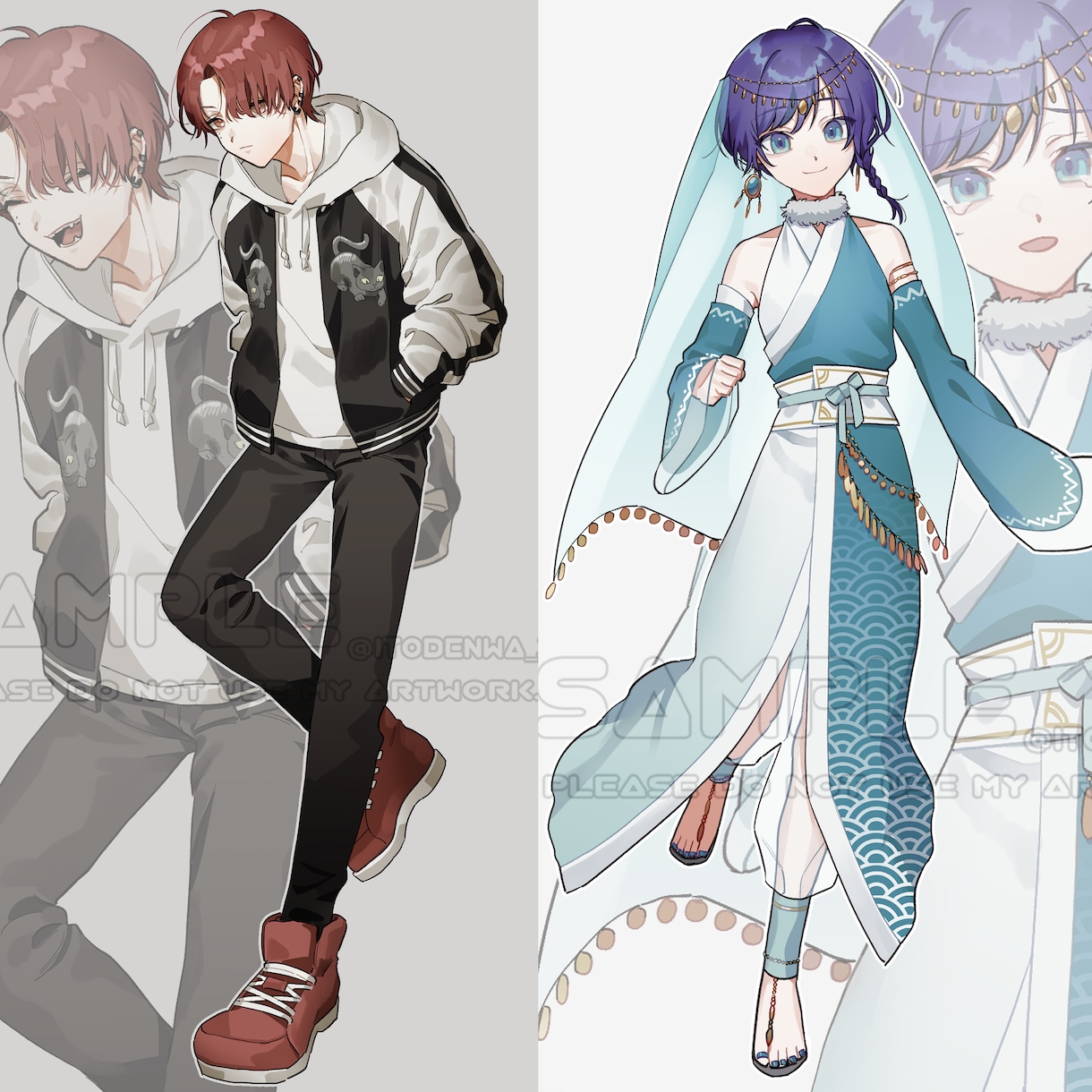 立ち絵制作いたします ご希望の立ち絵・キャラクターデザインを制作します イメージ6