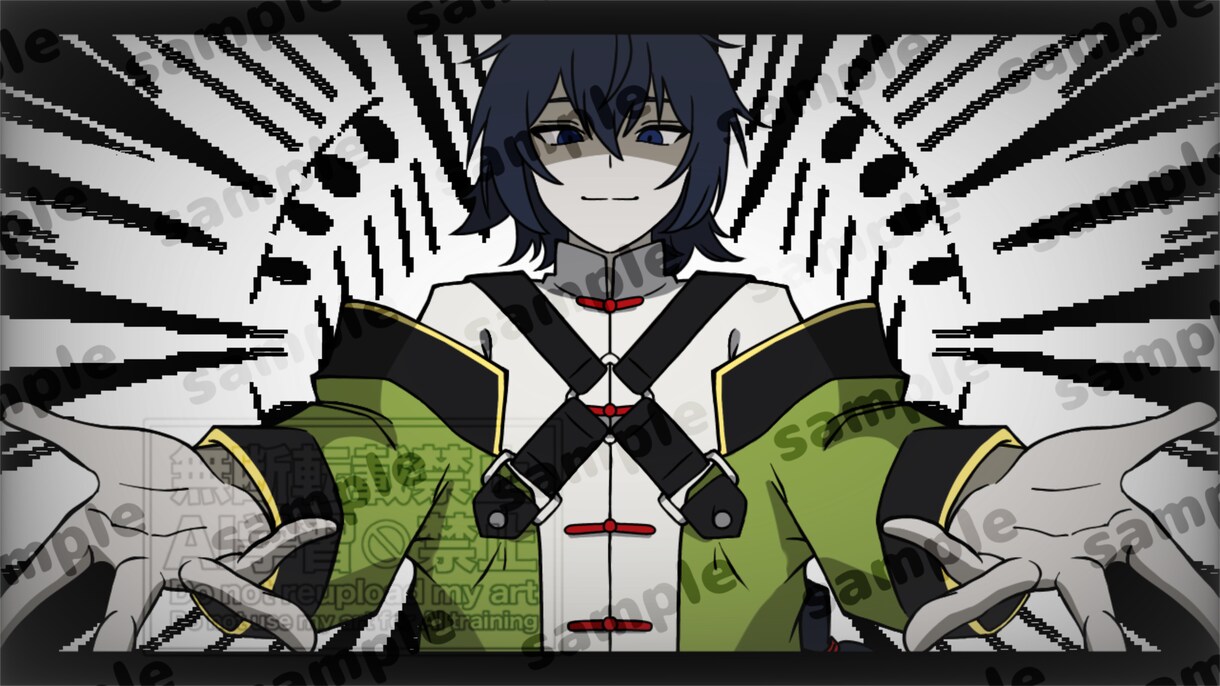 歌ってみた、オリジナル曲などの絵を描きます 本家様風に描いたり、雰囲気を合わせたりするのが得意です。 イメージ9