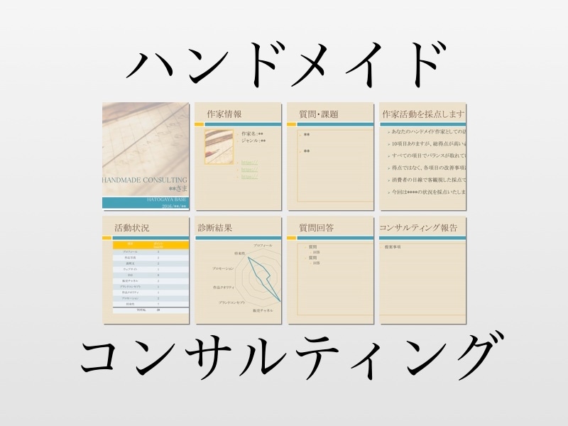 ハンドメイド作家さんの活動方針をアドバイスします ブランディングや集客方法、SNS投稿などに迷っている方向け イメージ1