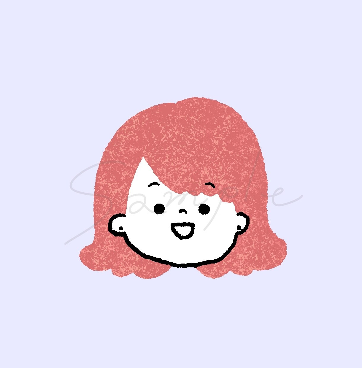 絵本風タッチのアイコン作ります ほんわかしたアナログ手描き風をアイコンに イメージ3