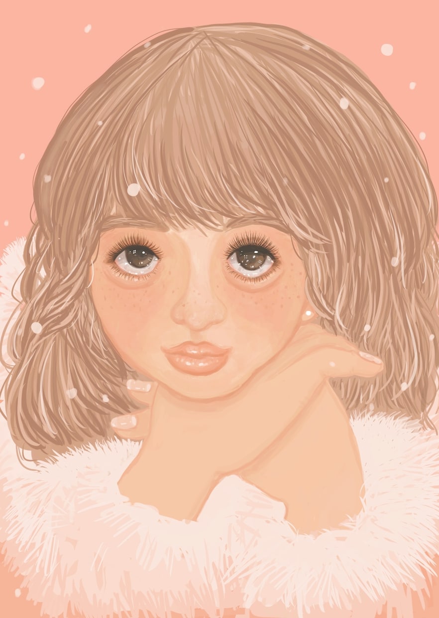 厚塗りでお洒落な雰囲気の似顔絵描きます おしゃれで可愛い似顔絵、イラスト。アイコンやサムネにどうぞ。 イメージ4