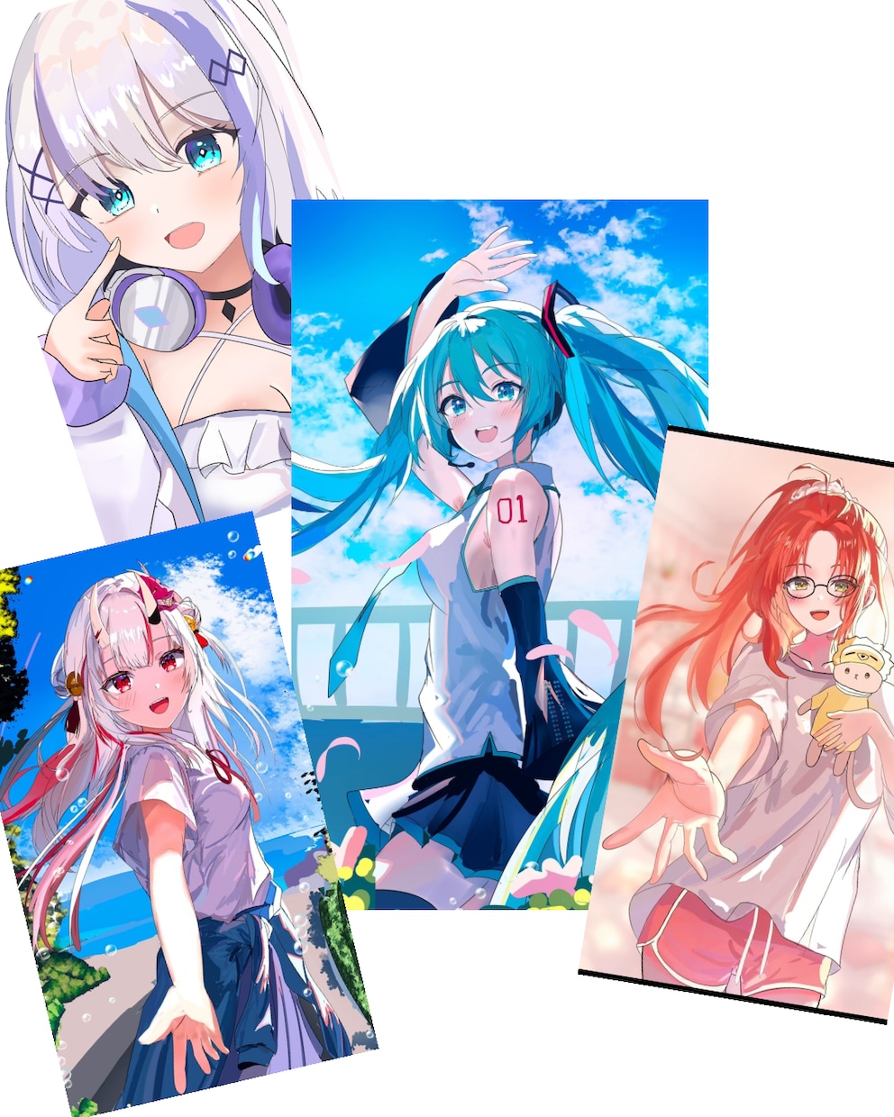 可愛く透明感のあるイラストを描きます あなたの大切なキャラクターを魅力的な一枚に イメージ1