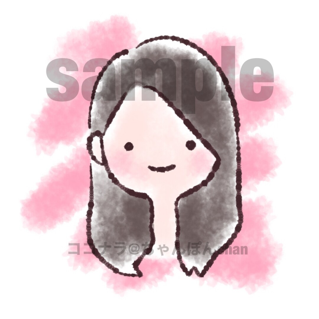 シンプルかわいいアイコン描きます あなたがキャラクターに！お写真を元にアイコン制作 イメージ3