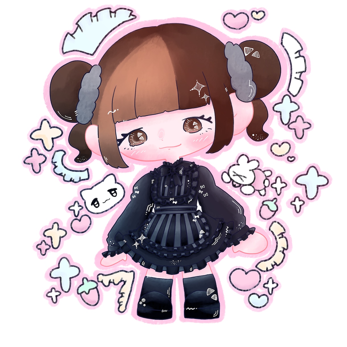 かわいいデフォルメイラストをお描きします 現在最短翌日の納品が可能です！ イメージ1