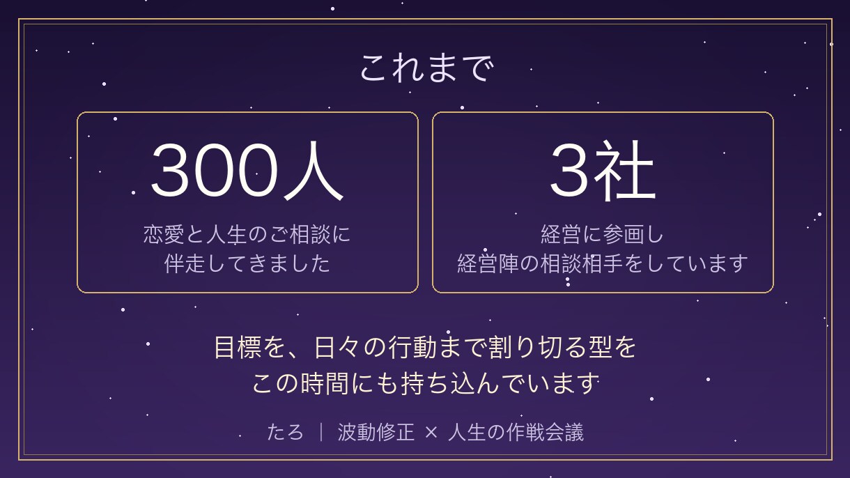 波動修正◇仕事の詰まりを整え、次の一手を決めます 整えるだけで終わらせません。次の一手まで一緒に決めます イメージ3