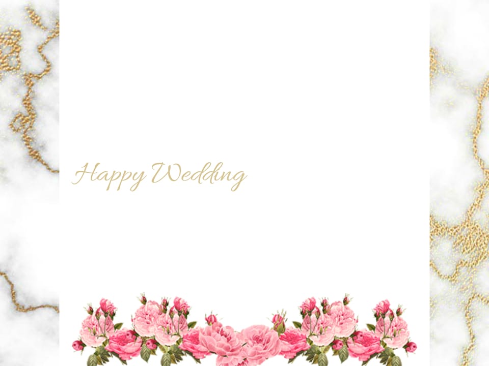 結婚式のフォトの加工します Happy Weddingの画像を作ります！ イメージ3